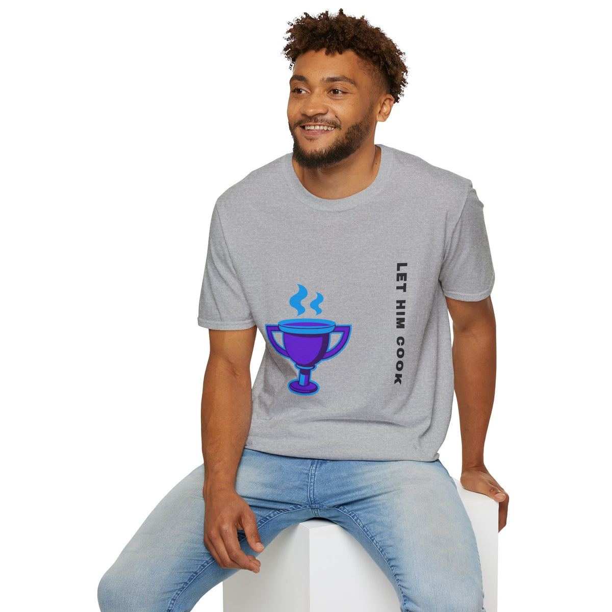 Trophy Mug T‑Shirt — "Let Him Cook" Funny Chef Pride Tee - Trending Now - September 2026