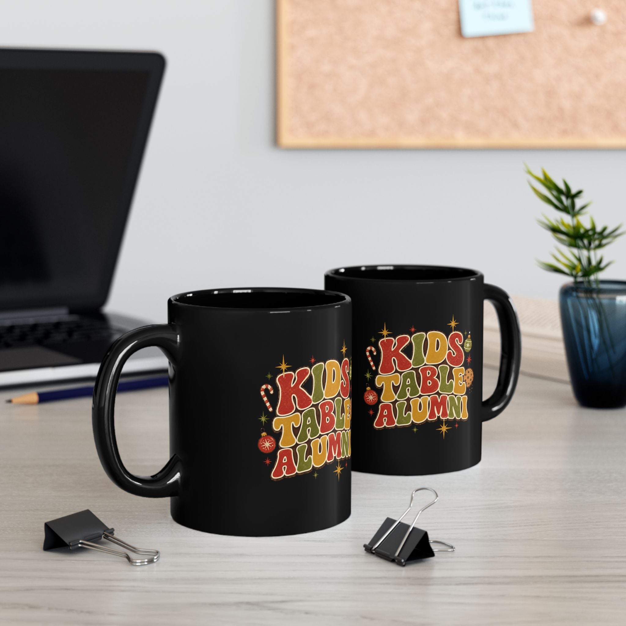 Christmas Black Coffee Mug