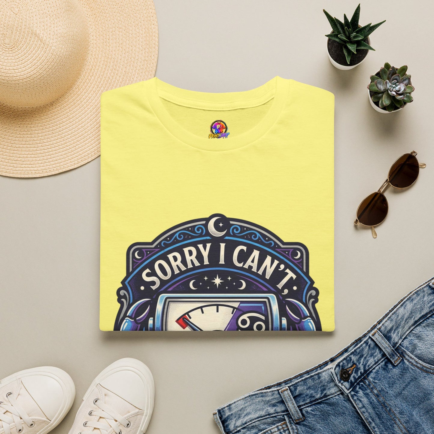 Cancer Support T-Shirt — "Sorry I Can't, My Cancer Social Battery Is Empty"