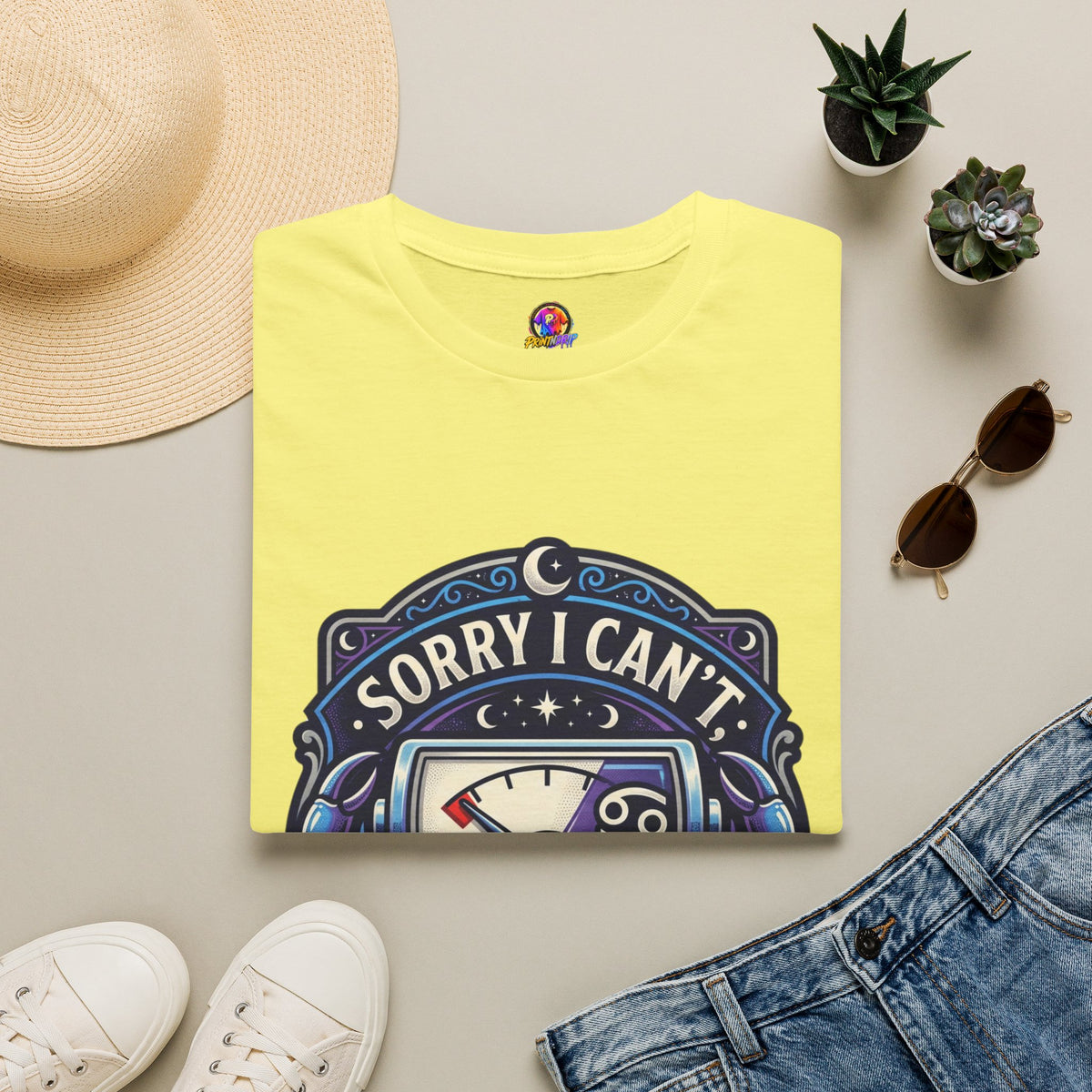 Cancer Support T-Shirt — "Sorry I Can't, My Cancer Social Battery Is Empty"