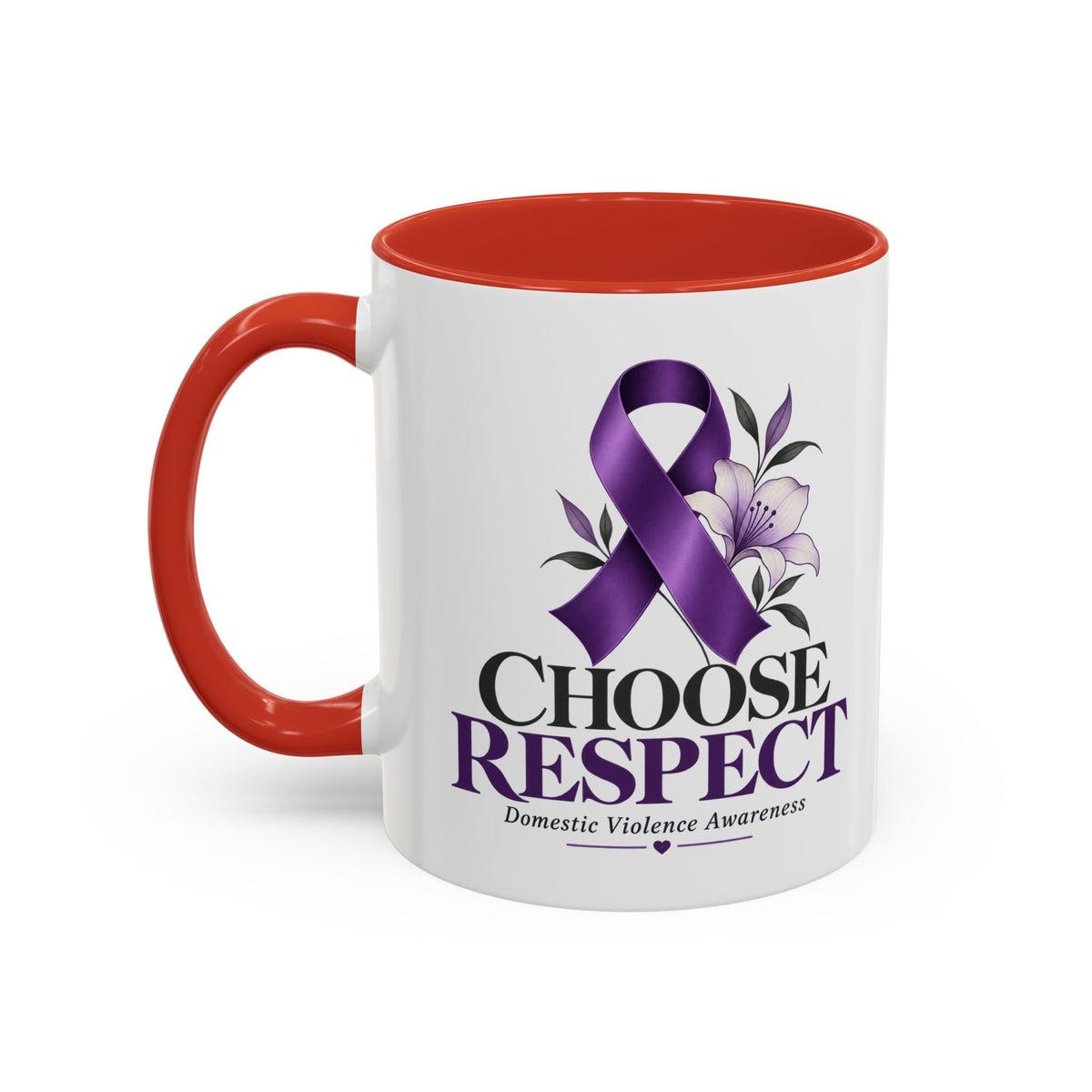 Choose Respect - Domestic Violence Awareness Coffee Mug (Accent, 11/15oz)