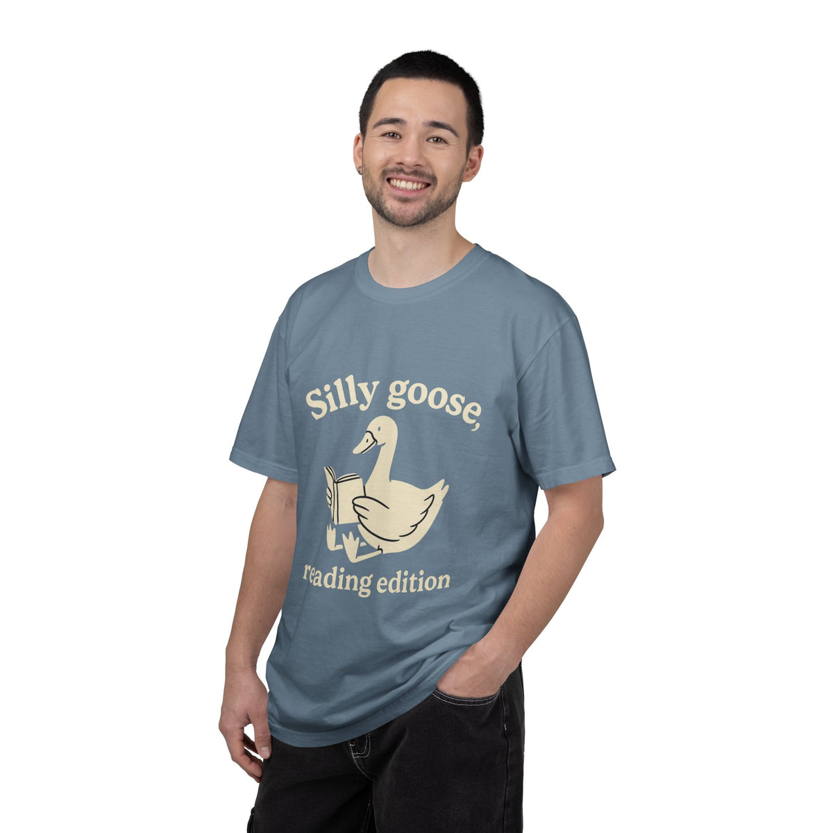 Silly Goose Reading Edition Tee - Cute Book Lover Animal Graphic T-Shirt - Trending Now - October 2026