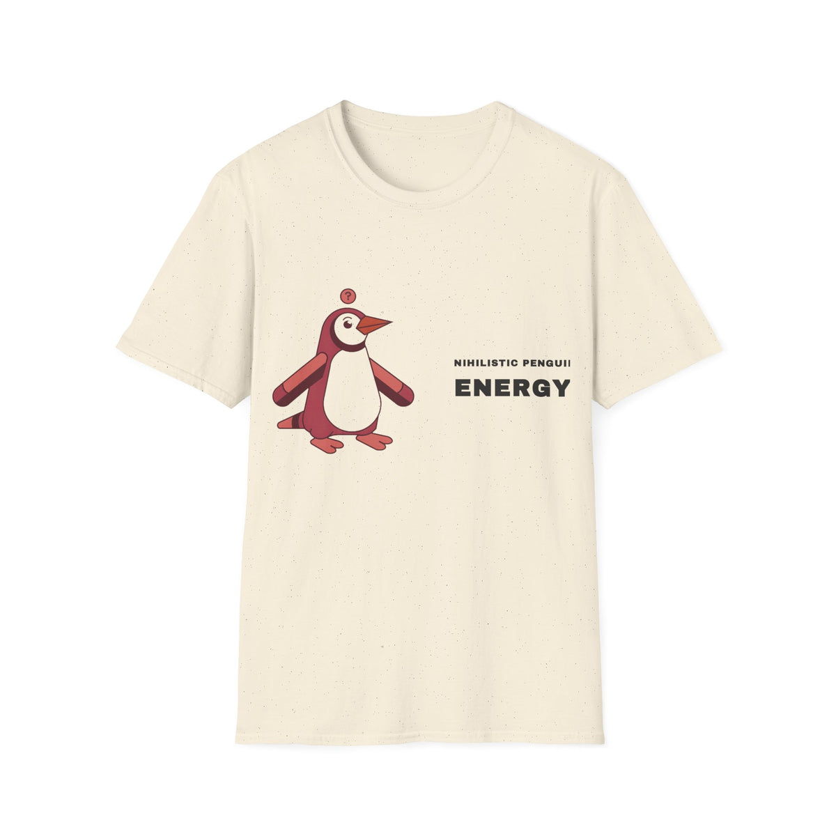 Penguin Energy Graphic T-Shirt — Cute Minimal Chest Pocket Penguin Tee - Trending Now - September 2026