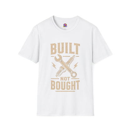 Built Not Bought T-Shirt — Vintage Mechanic DIY Garage Tee