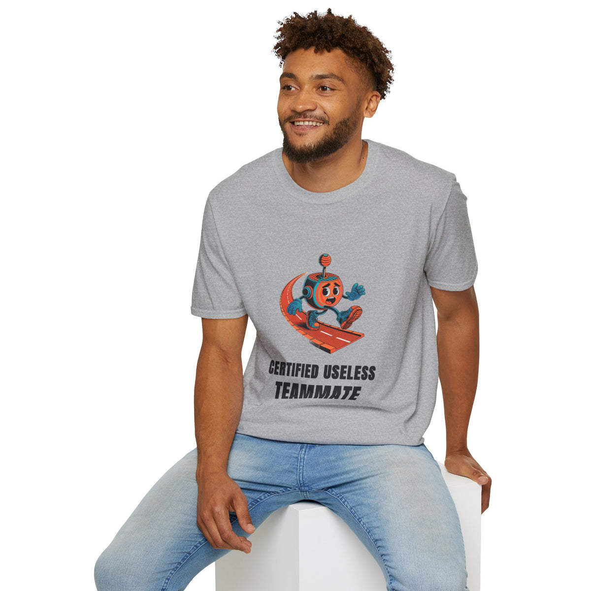 Certified Useless Teammate T-Shirt — Retro Robot Graphic - Trending Now - August 2026