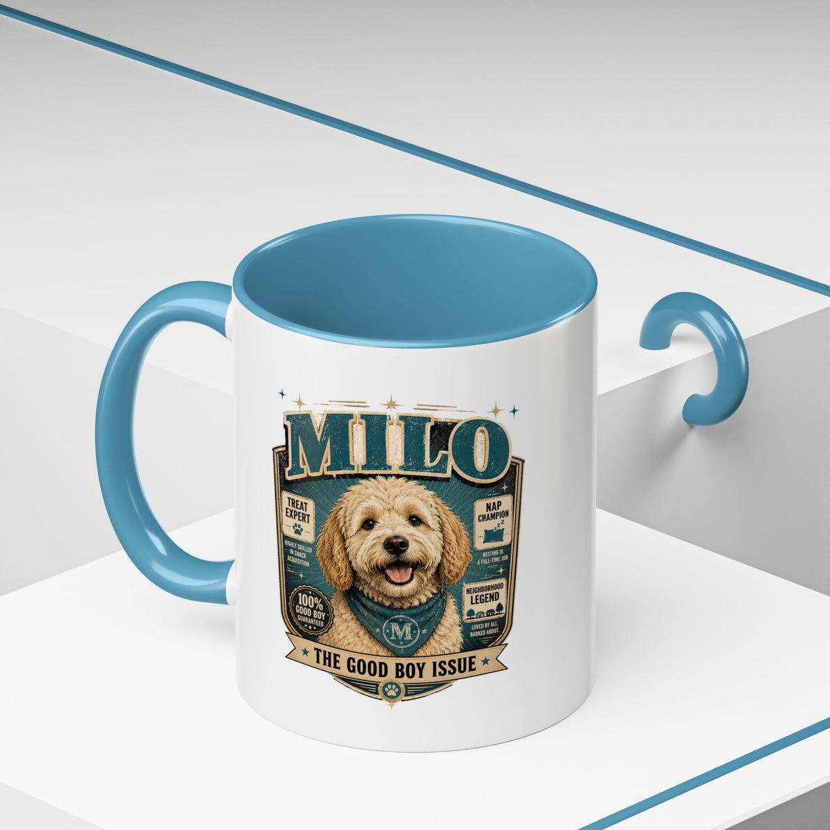 Milo Bailey Dog Dad Mom Accent Coffee Mug
