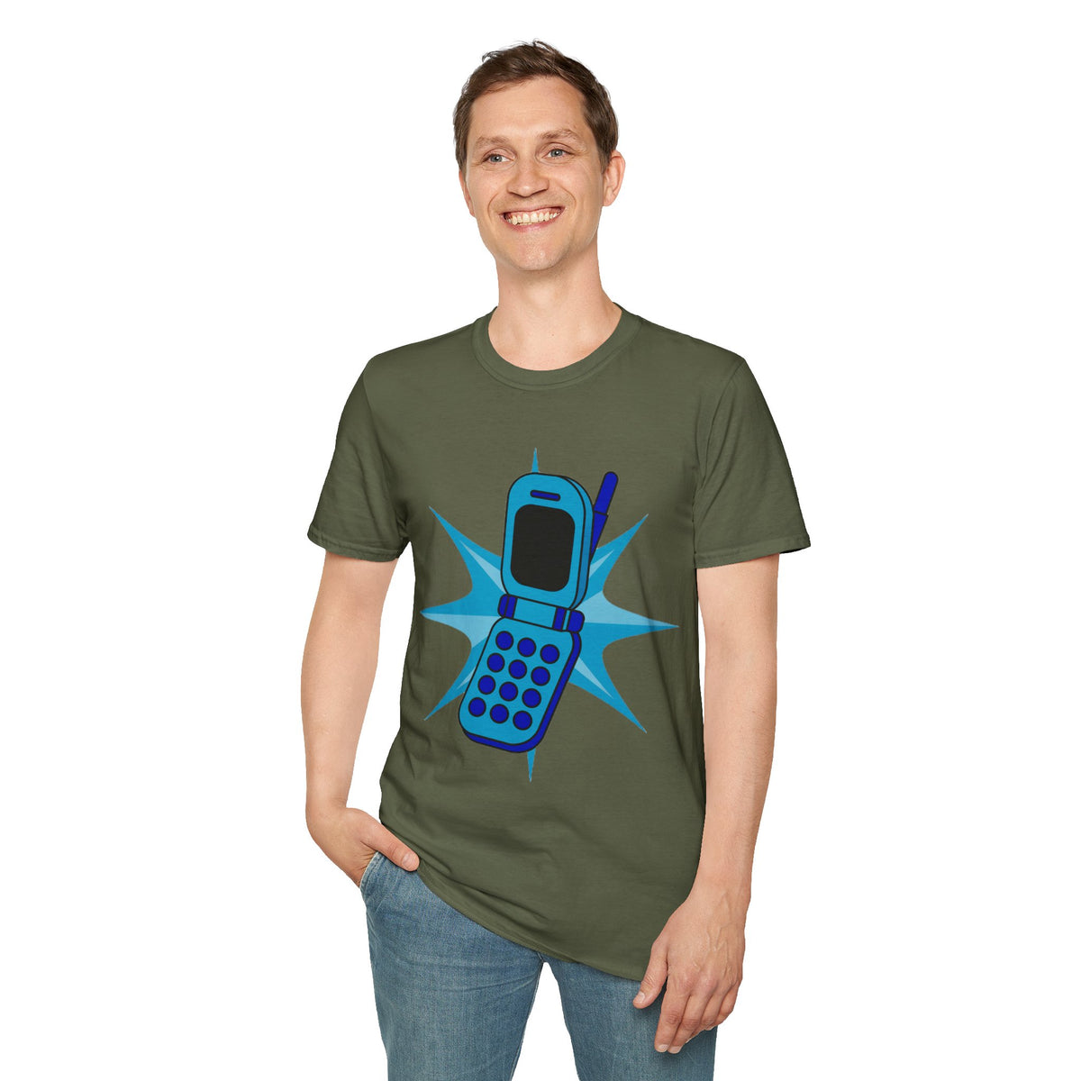Retro Cell Phone Graphic T-Shirt — 90s Nostalgia Vintage Mobile Tee - Trending Now - September 2026