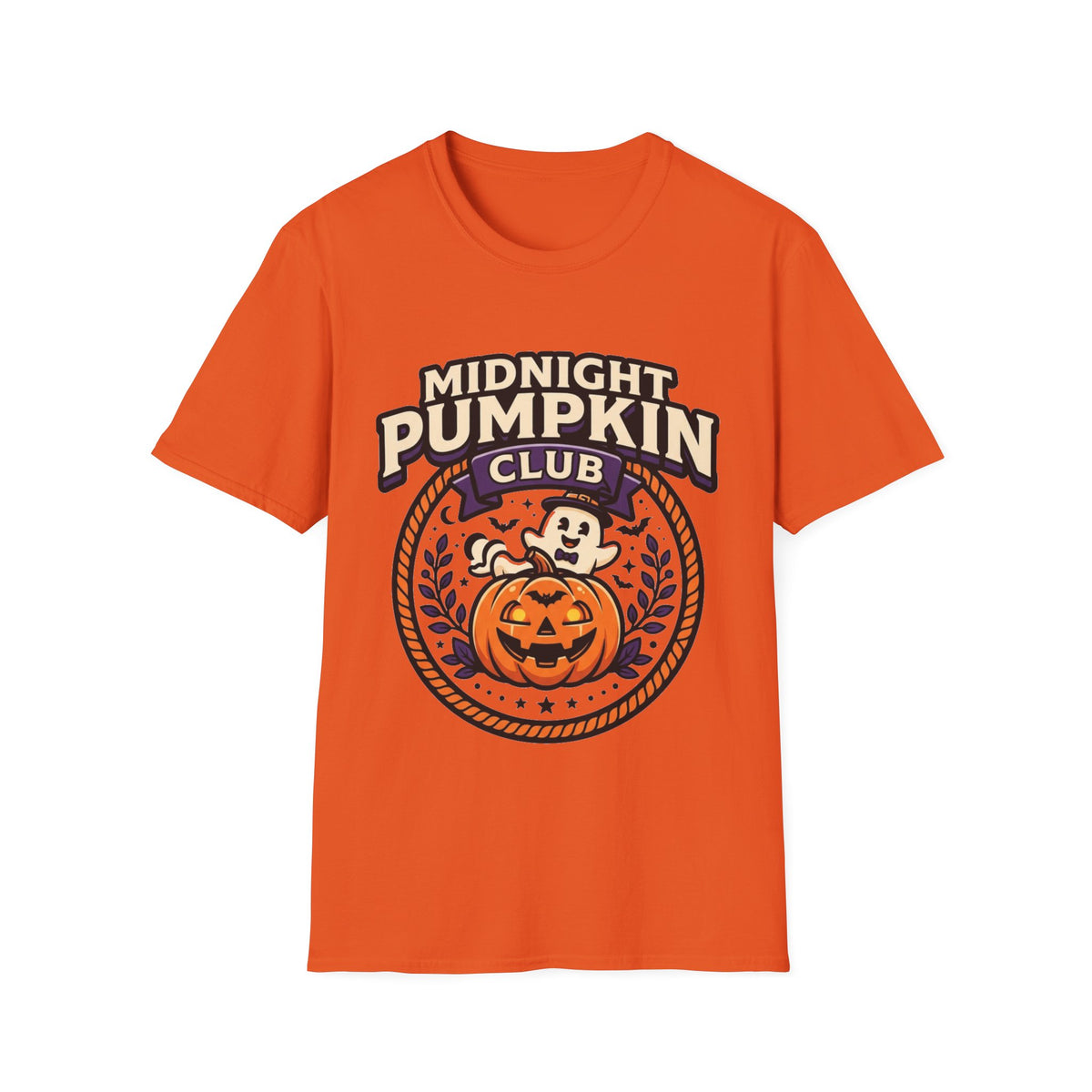 Midnight Pumpkin Club T-Shirt — Halloween Pumpkin Graphic Tee - Trending Now - August 2026