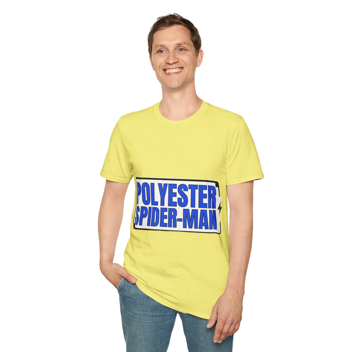 Polyester Spider-Man Industrial Box Tee - Funny Comic Slogan Graphic T-Shirt - Trending Now - September 2026