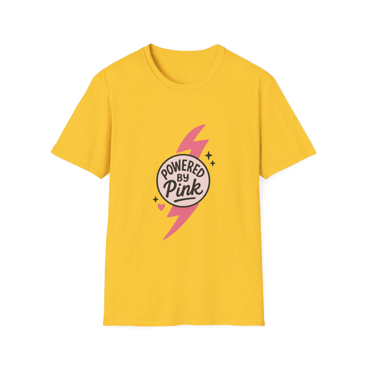 Pink Power Bolt T-Shirt — Flowers in Pink Graphic Tee - Trending Now - October 2026