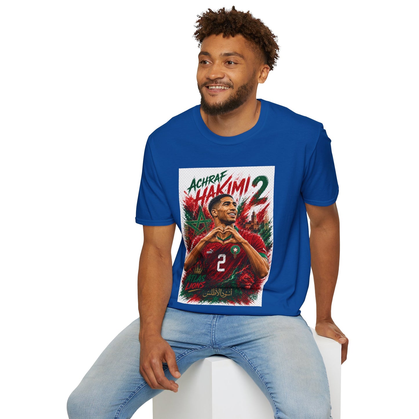 Achraf Hakimi #2 Soccer T-Shirt — Morocco Football Fan Tee