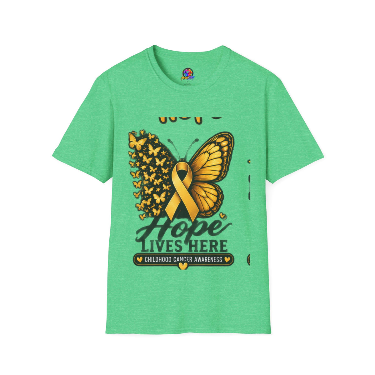 Hope Lives Here Childhood Cancer Awareness T-Shirt