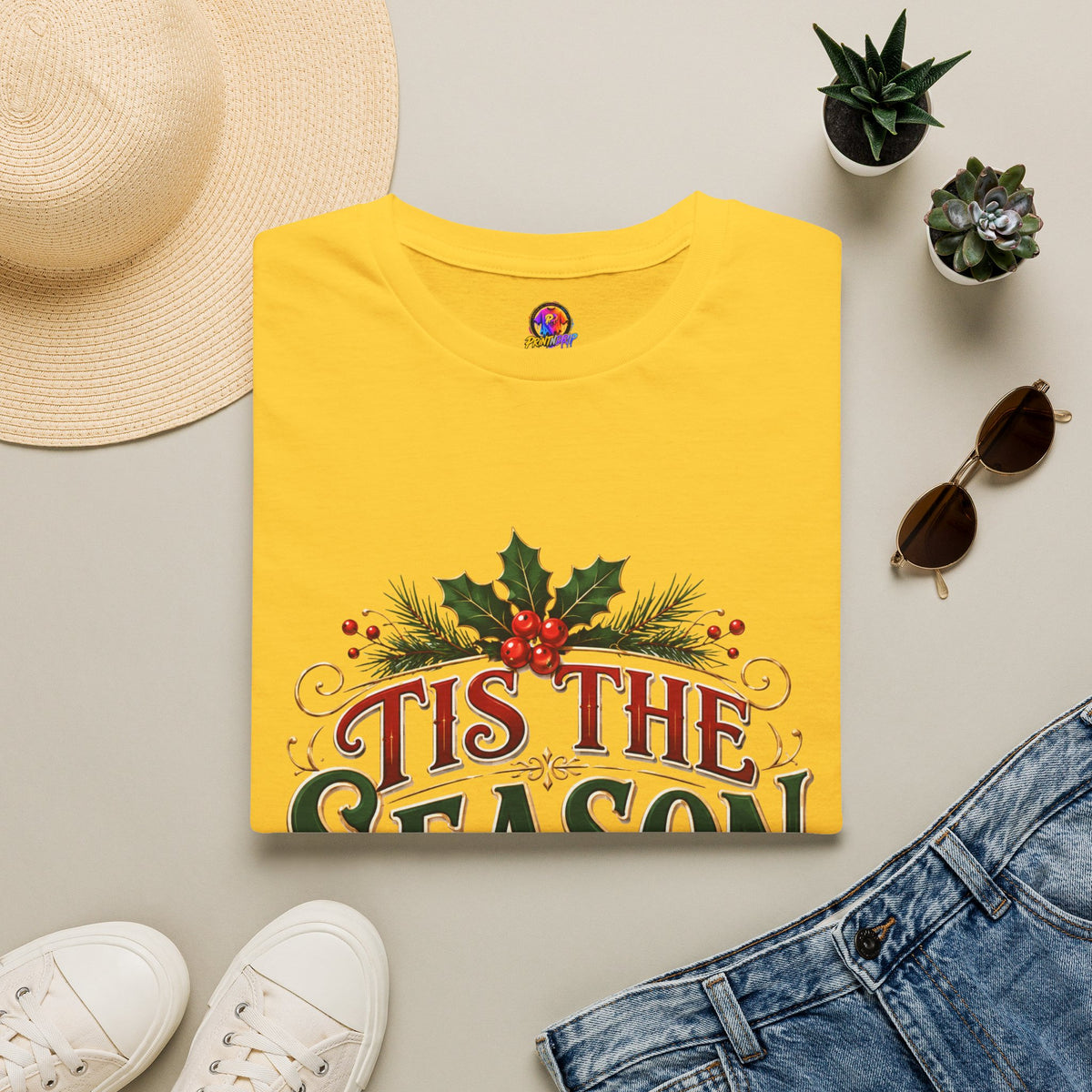 T-Shirt — 'Tis The Season' Christmas Holiday Graphic Tee