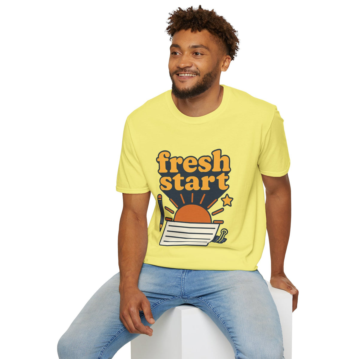 Fresh Start T-Shirt – Retro Sunrise Graphic  - Trending Now - August 2026