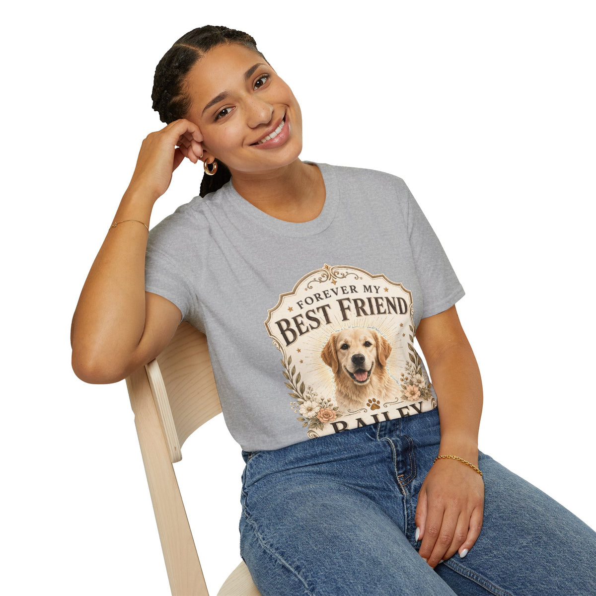 Forever My Best Friend Dog T-Shirt — Personalized Pet Tribute Tee