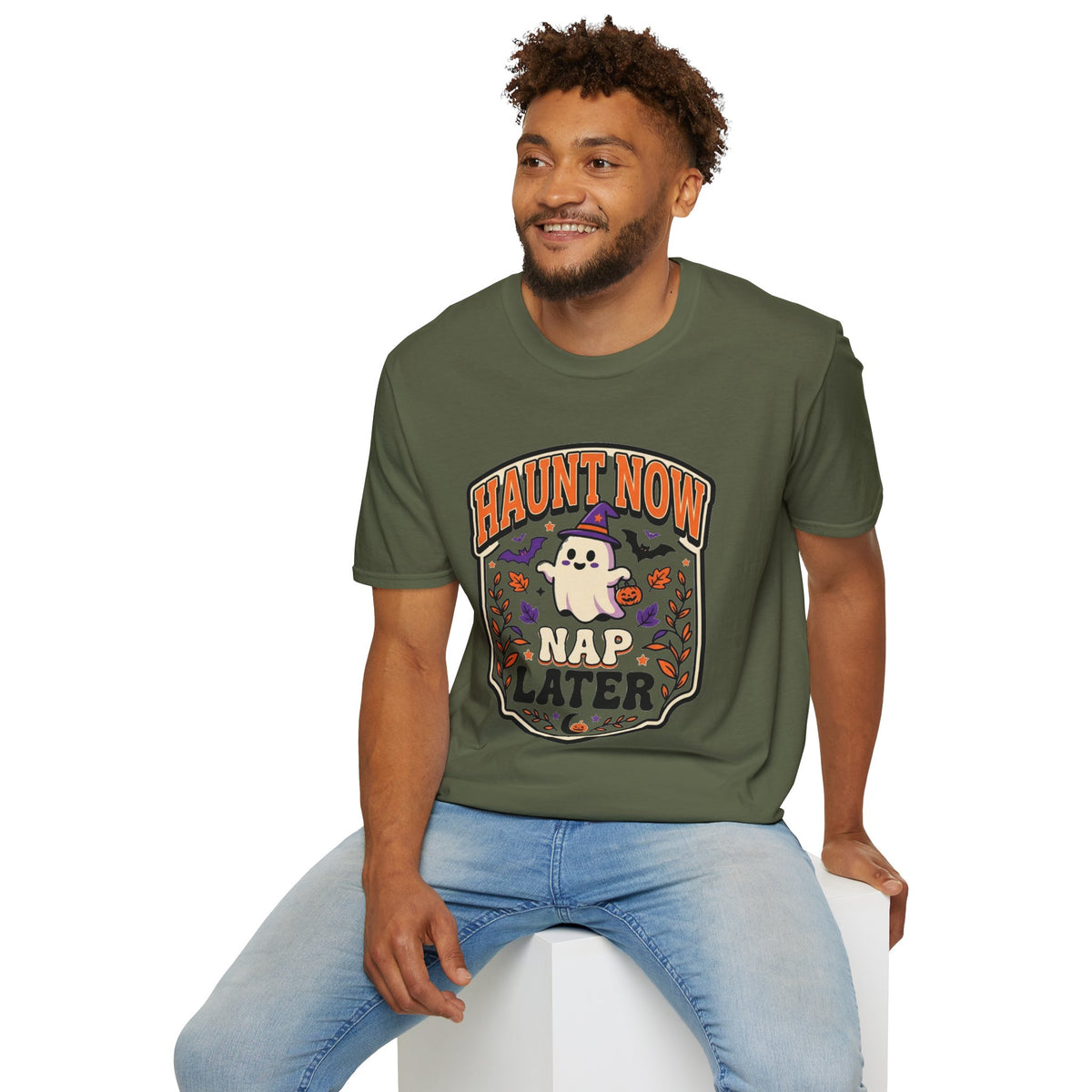 Haunt Now Nap T-Shirt – Cute Halloween Ghost Graphic Tee - Trending Now - August 2026