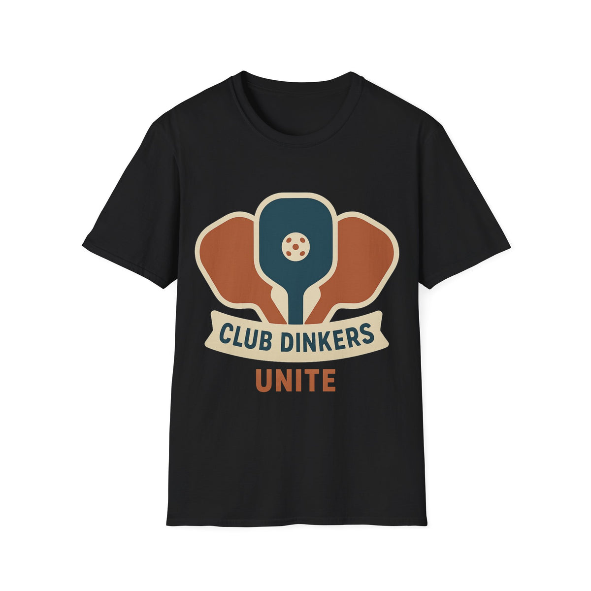 Club Dinkers Unite Retro Pickleball Paddle White Graphic Tee - Trending Now - September 2026
