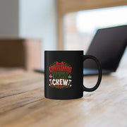 Christmas Night Crew Mug — Festive Black Holiday Coffee Cup