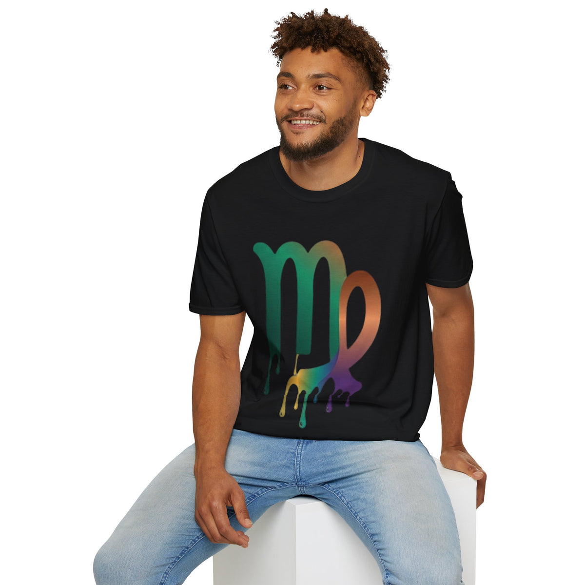 Virgo Zodiac Drip T-Shirt — Colorful Virgo Sign Astrology Tee