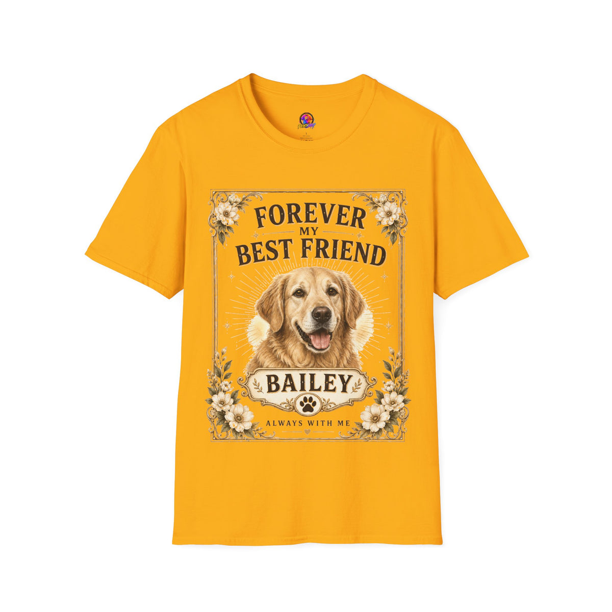 Forever My Best Friend Dog T-Shirt — Personalized Golden Retriever Tribute
