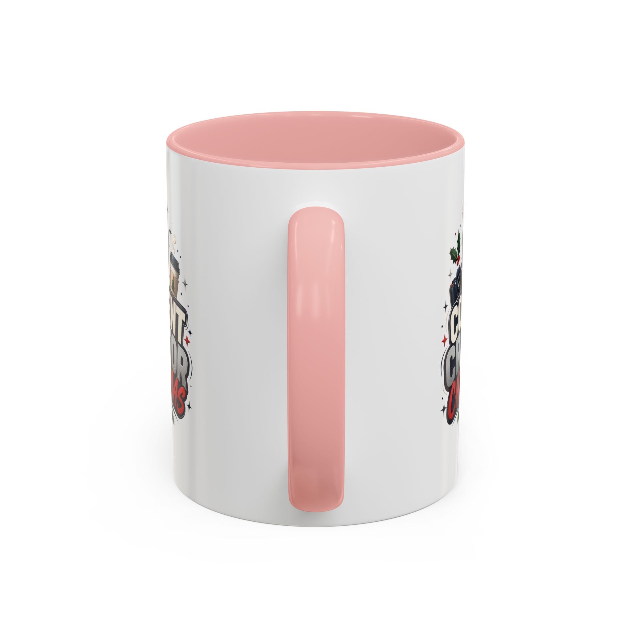 Modern Day Christmas Content Creator Christmas Accent Coffee Mug — Holiday Social Media Gifts (11/15oz)