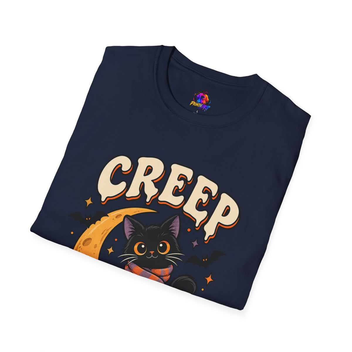 Creep It Cozy Halloween Cat T-Shirt