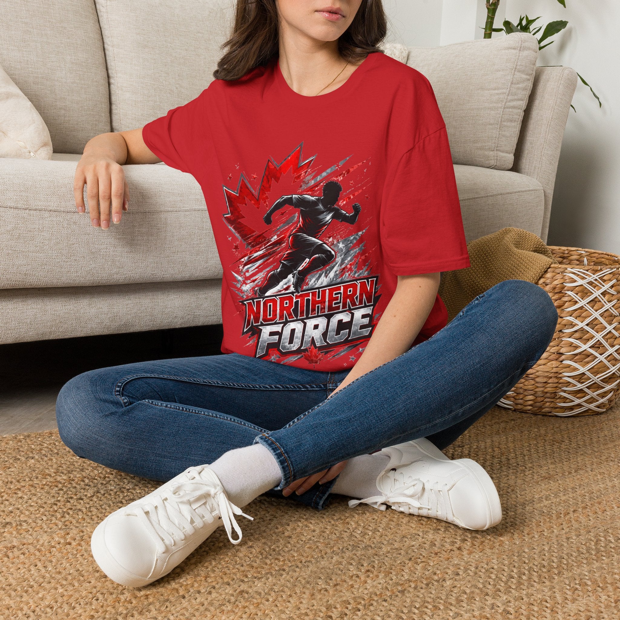 Canada Northern Force Running T‑Shirt — Canada Maple Runner Athletic Tee