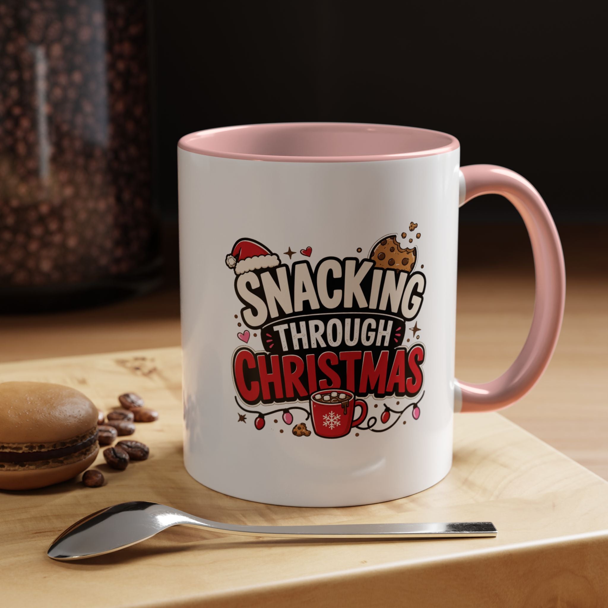 Modern Day Christmas Snacking Through Christmas Coffee Mug