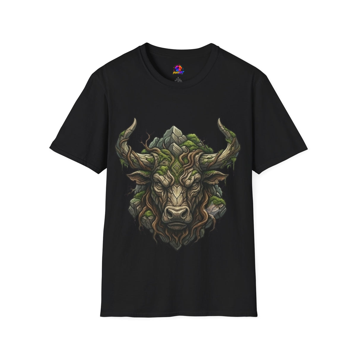 Taurus Greenman Bull T-Shirt — Nature Spirit Woodland Bull Graphic Tee