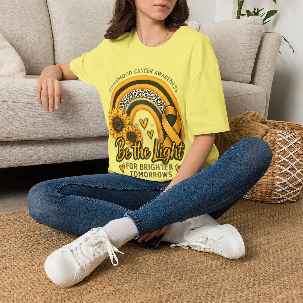 Be the Light Childhood Cancer Awareness T-Shirt