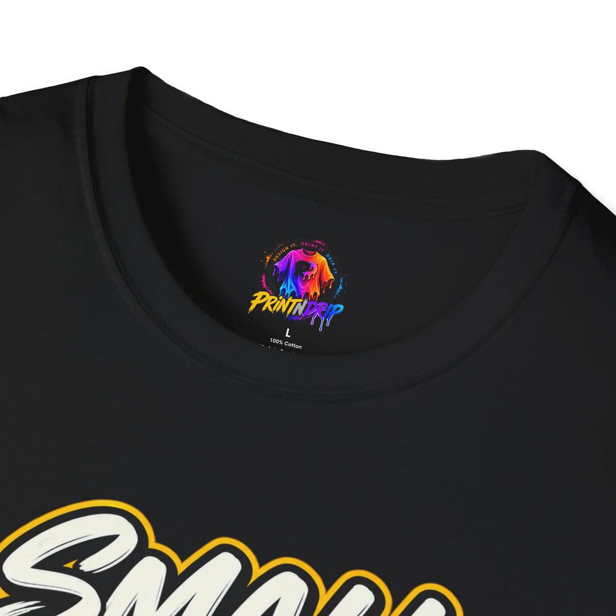 Children's Cancer Awareness T-Shirt — "Small Hands Big Courage" Yellow Ribbon