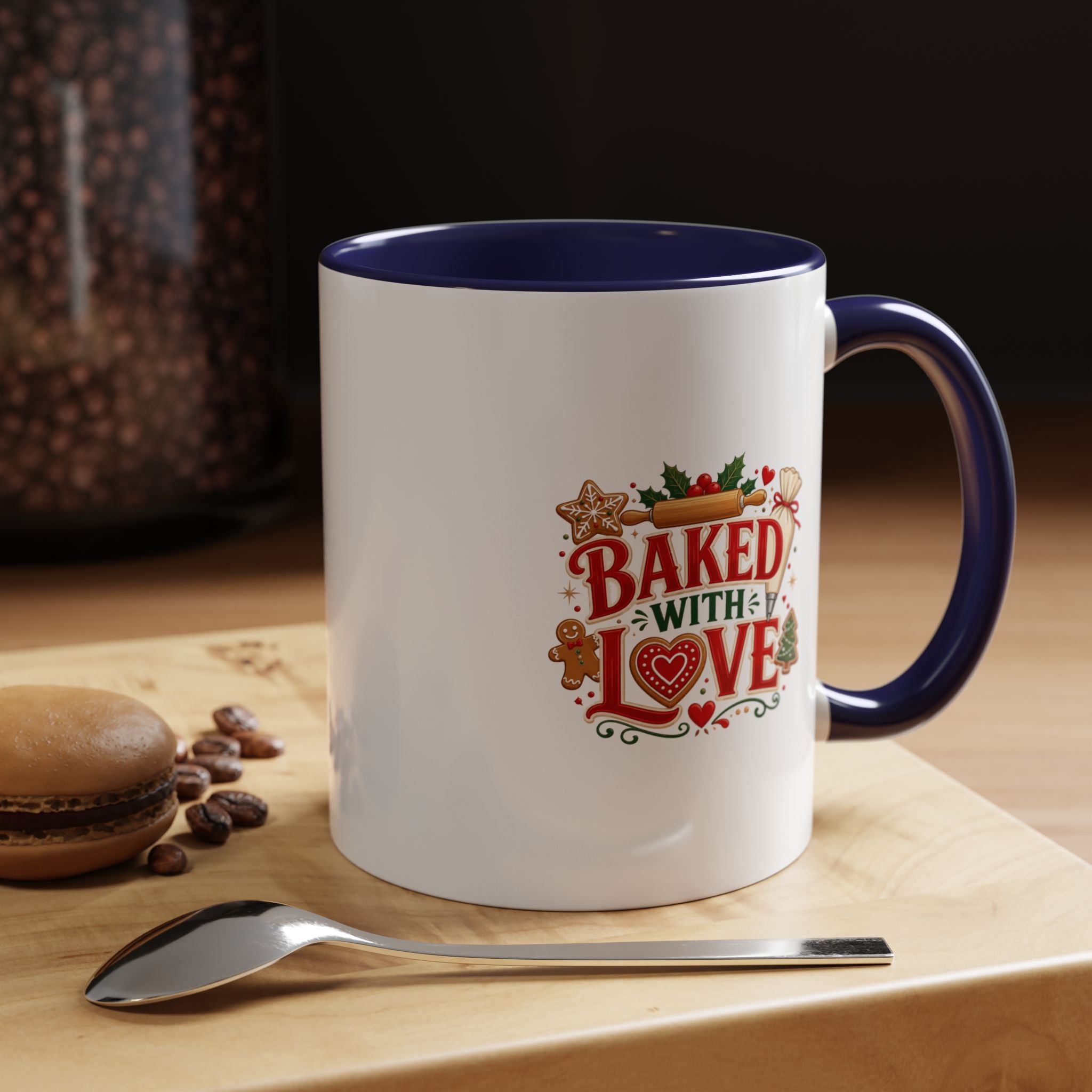 Baked With Love Coffee Mug — Holiday Baking Kitchen Gift