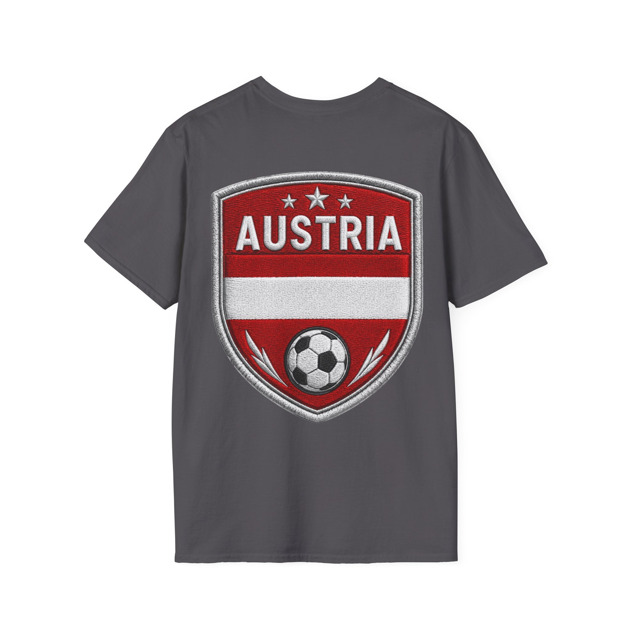 Austria  Alpine Charge Soccer T-Shirt — Mountain Football Graphic Tee -