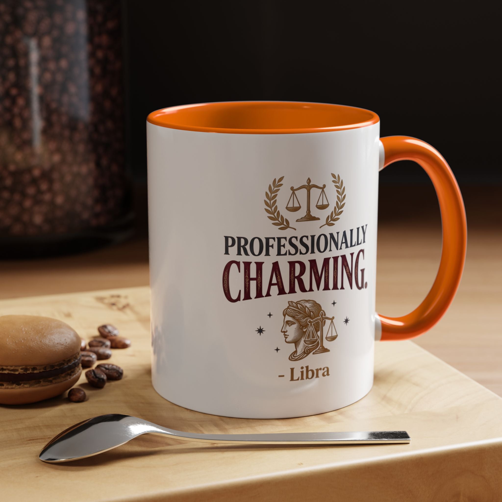 Libra 'Professionally Charming' Accent Coffee Mug — Zodiac Astrology Gift