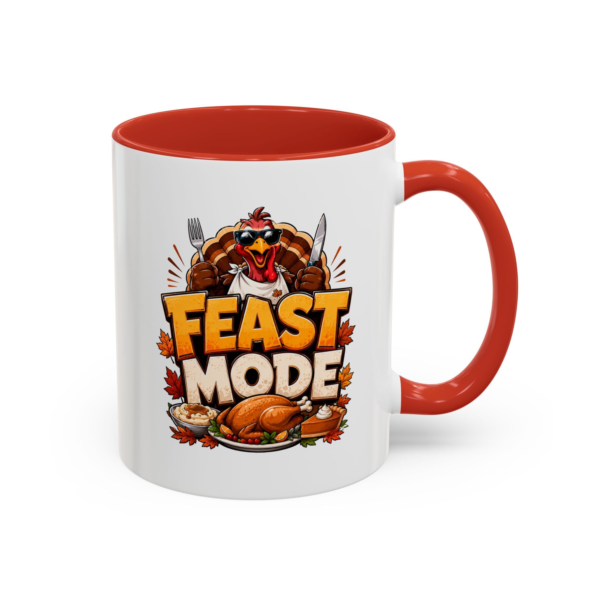 Thanksgiving Mug Feast Mode Coffee Mug — Thanksgiving Turkey Holiday Mug