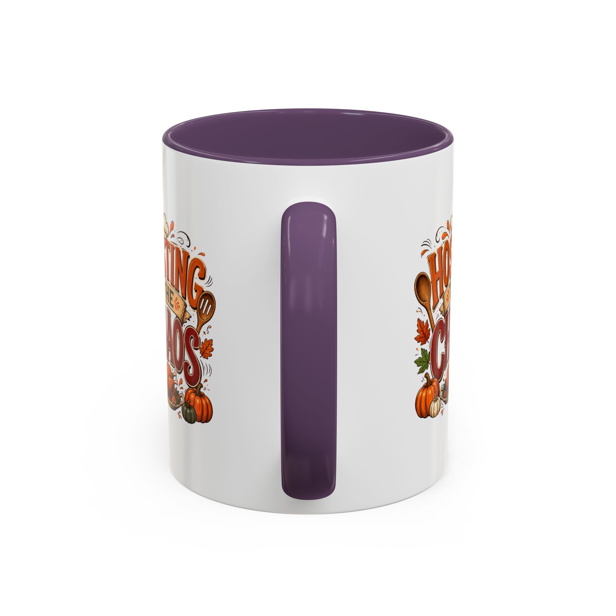 Thanksgiving Mug Hosting the Chaos Accent Coffee Mug — Thanksgiving Pumpkin Fall Kitchen Gift