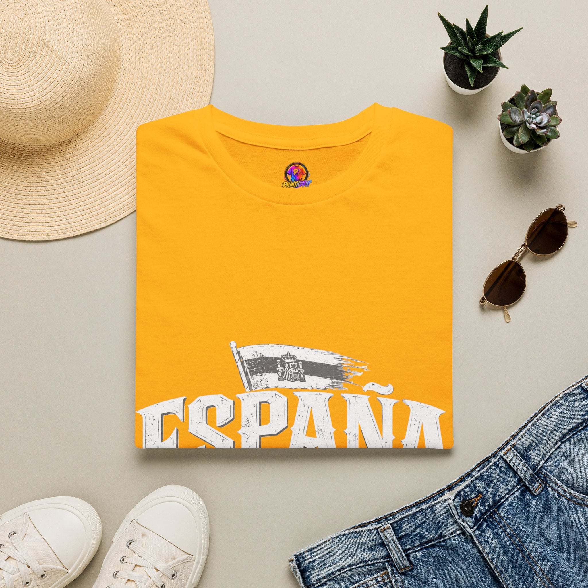 Spain Vintage T-Shirt — Retro Spanish Flag Tee