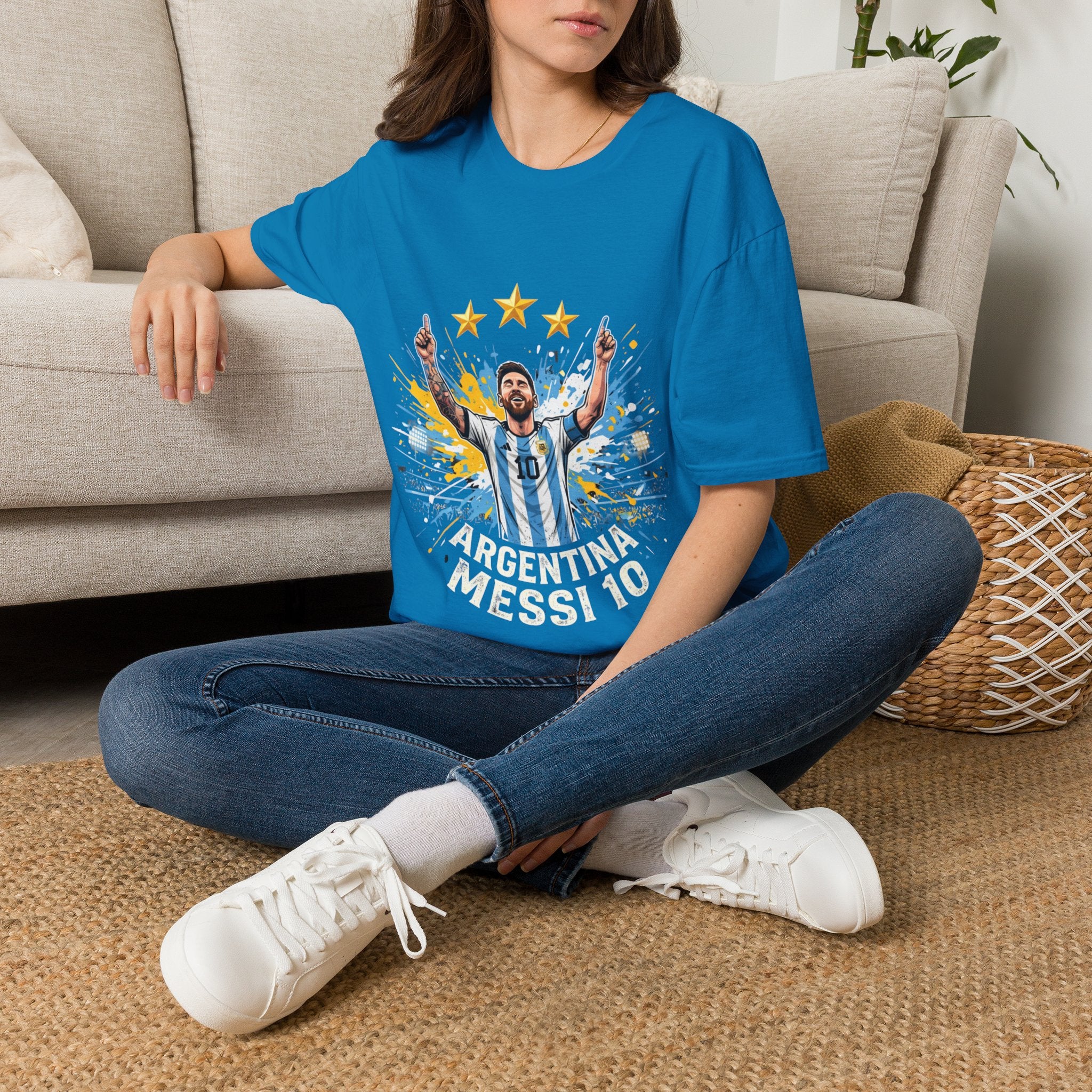Argentina Messi  Soccer T‑Shirt — Argentina Messi 10 Fan Tee