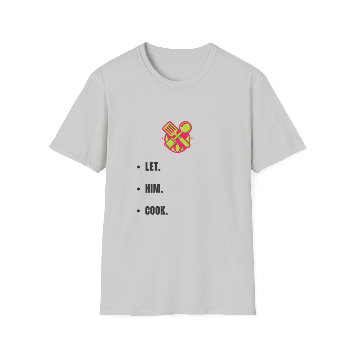 T-Shirt — LET. HUM. COOK. Minimalist Cooking Heart Graphic - Trending Now - September 2026