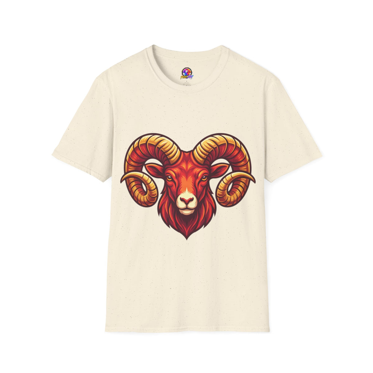 Aries Zodiac Ram Skull T-Shirt — Bold Goat Horn Graphic Tee (Aries/Zodiac)