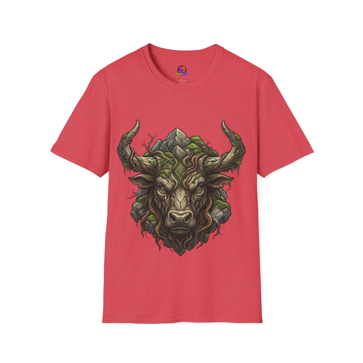 Taurus Greenman Bull T-Shirt — Nature Spirit Woodland Bull Graphic Tee