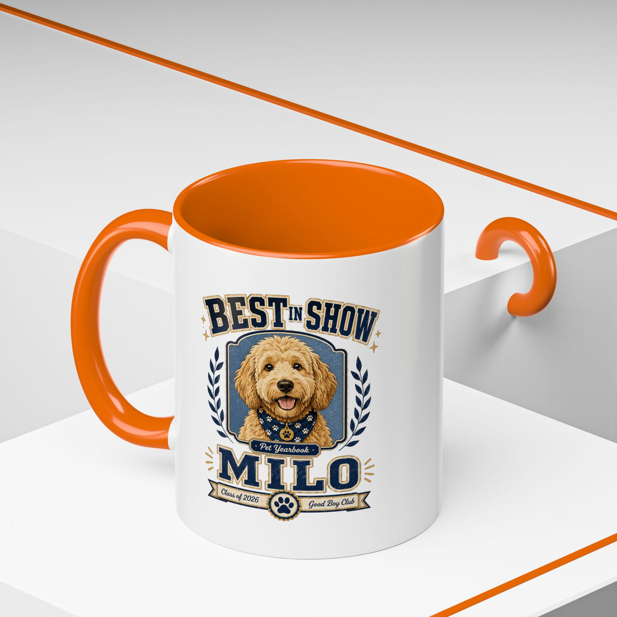 Milo Bailey Dog Dad Mom Best in Show Milo Coffee Mug — Personalized Dog Lover Accent Mug