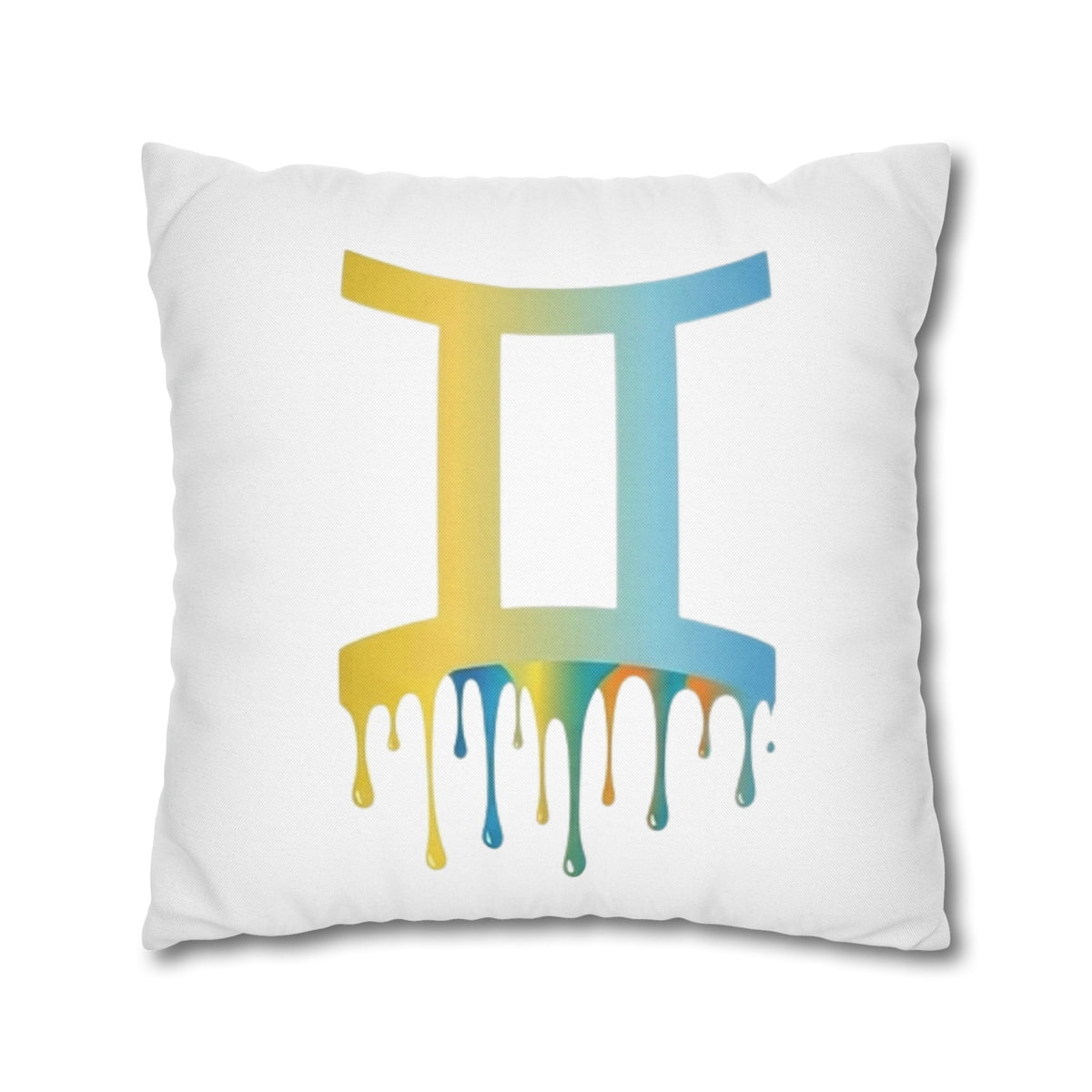 Gemini Drip Zodiac Pillow pillowcase Spun Square Pillowcase