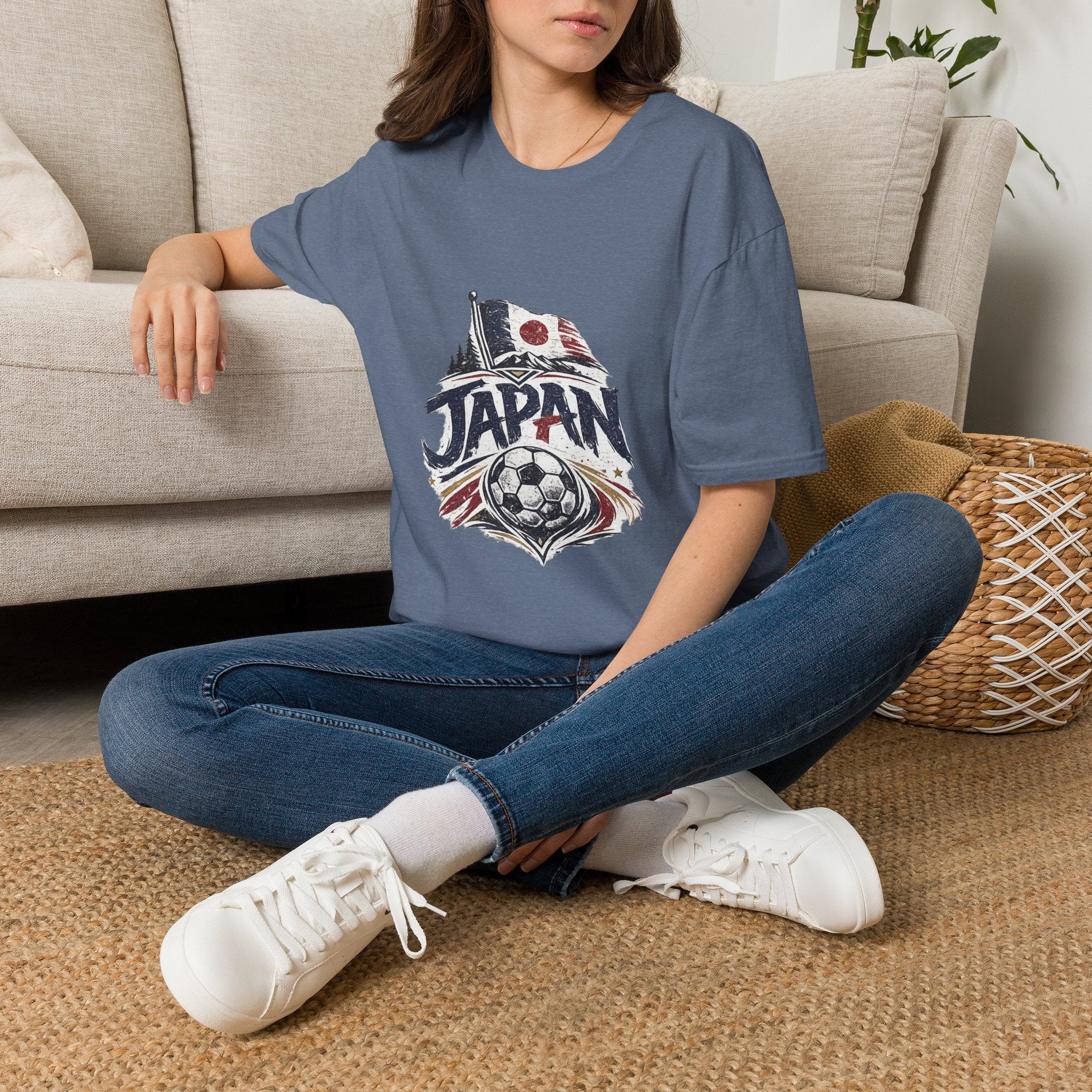 Japan Soccer T-Shirt – Vintage Flag & Crest Football Tee