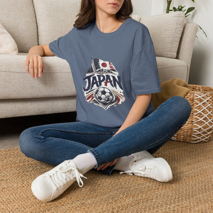 Japan Soccer T-Shirt – Vintage Flag & Crest Football Tee