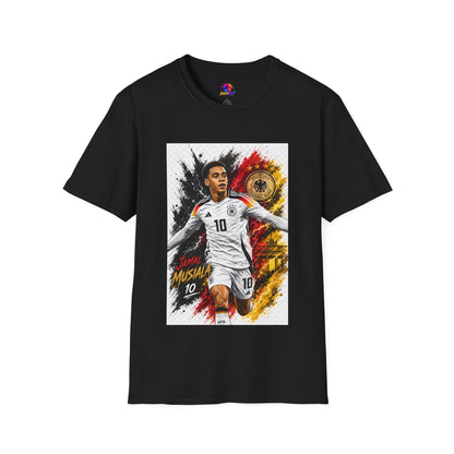 Germany Soccer Player Graphic T-Shirt — Jamal Musiala Germany Jersey Design