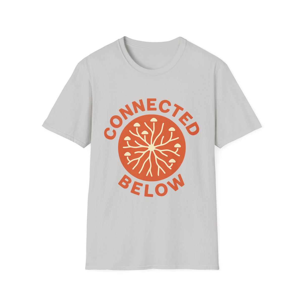 Connected Below Basketball Tee — Minimal Orange Logo T-Shirt - Trending Now - September 2026