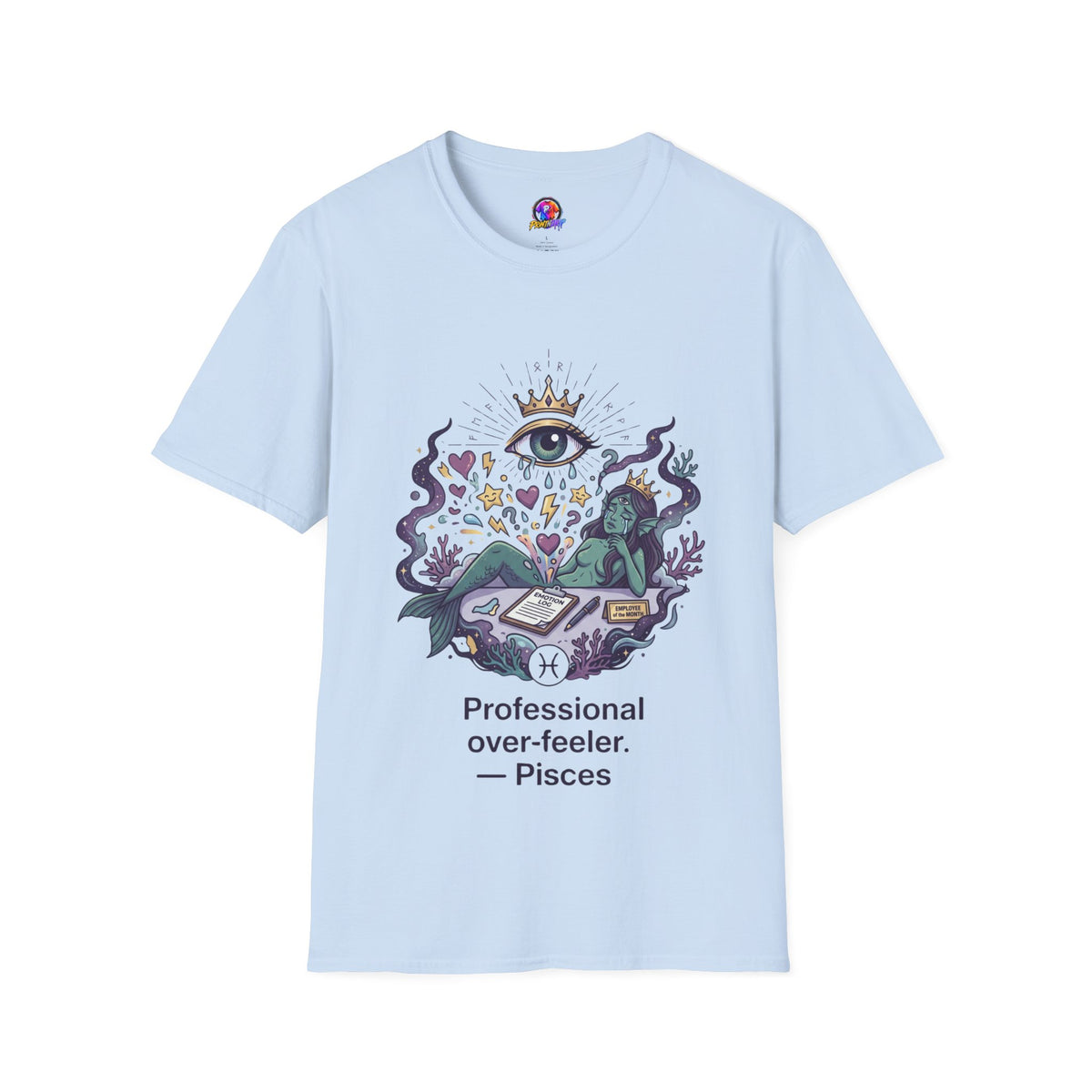 Mystic Eye Graphic T‑Shirt — 'Professional Over‑Feeler' Surreal Tee