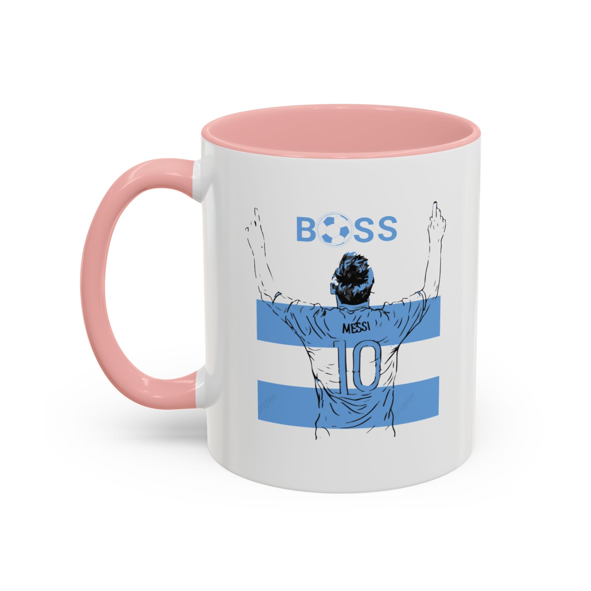 Boss Soccer Player Accent Coffee Mug —