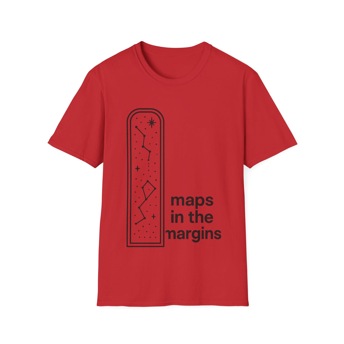 "Maps In The Margins" Travel Bookmark Tee | Minimalist Wanderlust Graphic T-Shirt - Trending Now - September 2026
